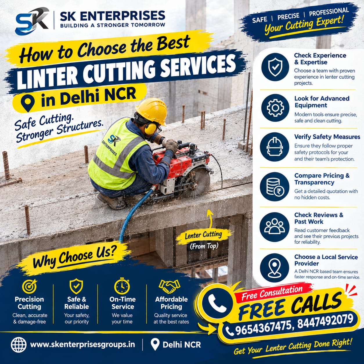 Read more about the article How to Choose the Best Lenter Cutting Services in Delhi NCR