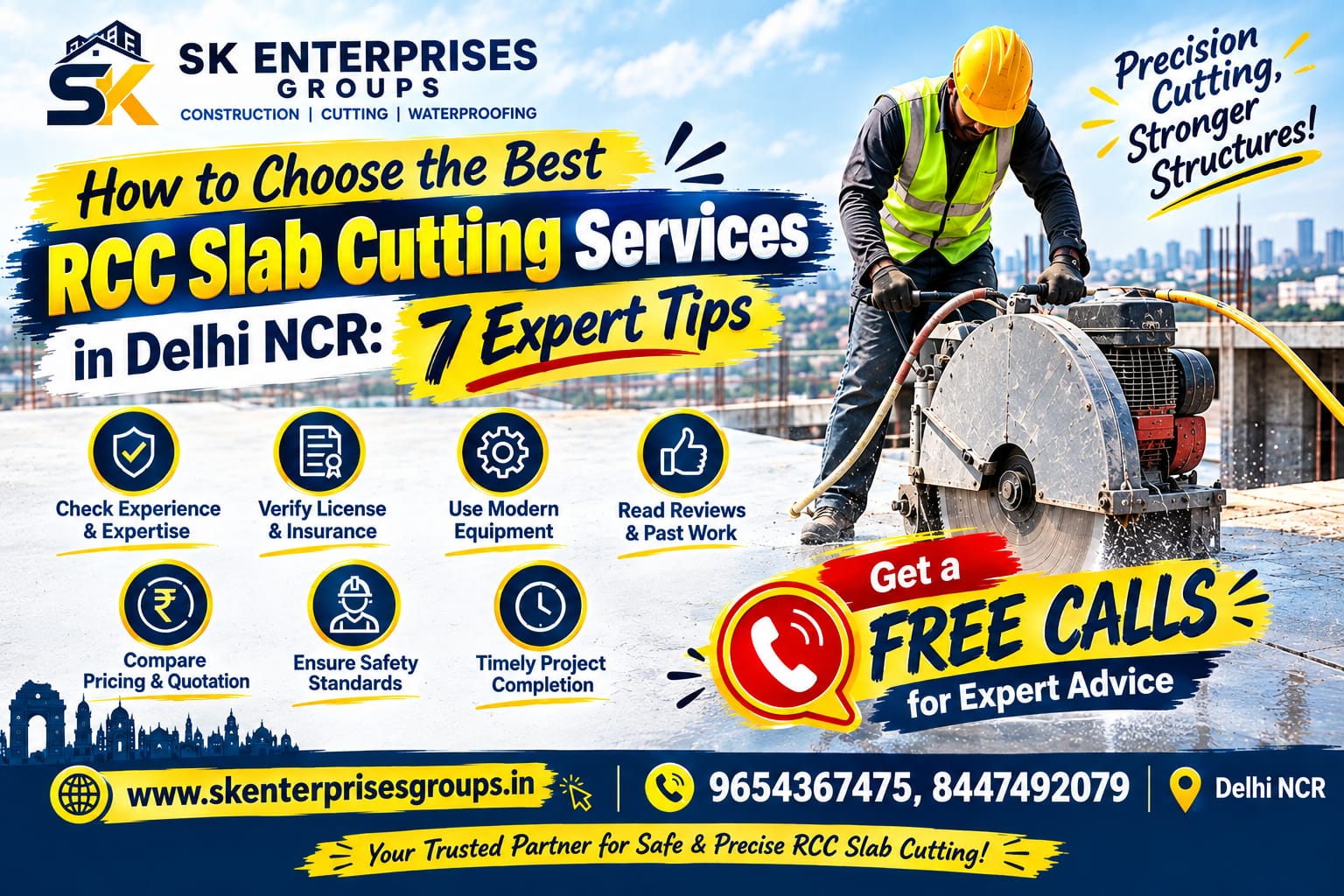 Read more about the article How to Choose the Best RCC Slab Cutting Services in Delhi NCR: 7 Expert Tips