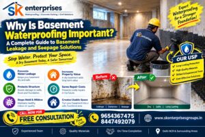 Read more about the article Why Is Basement Waterproofing Important? A Complete Guide to Basement Leakage and Seepage Solutions