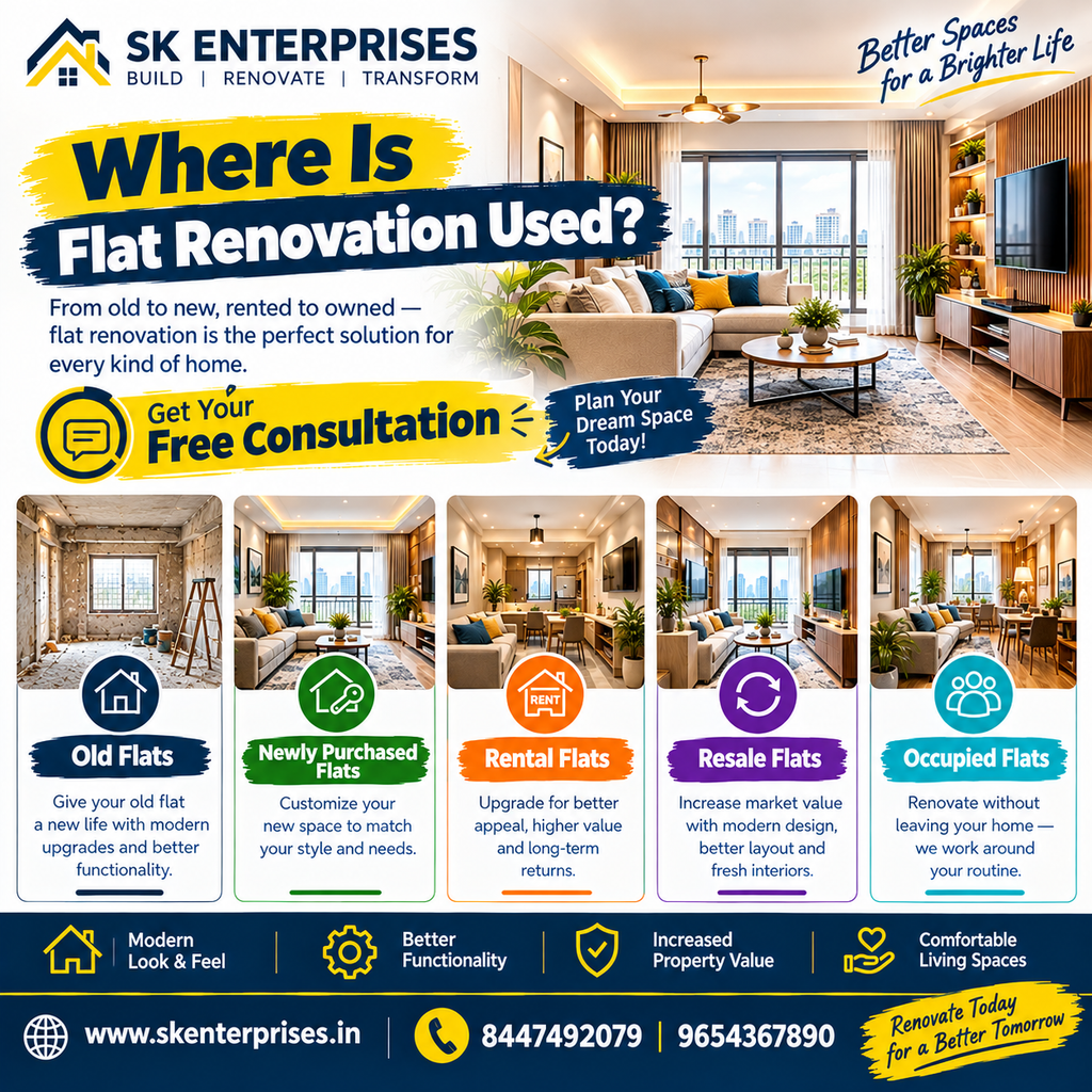 Where Is Flat Renovation Used?