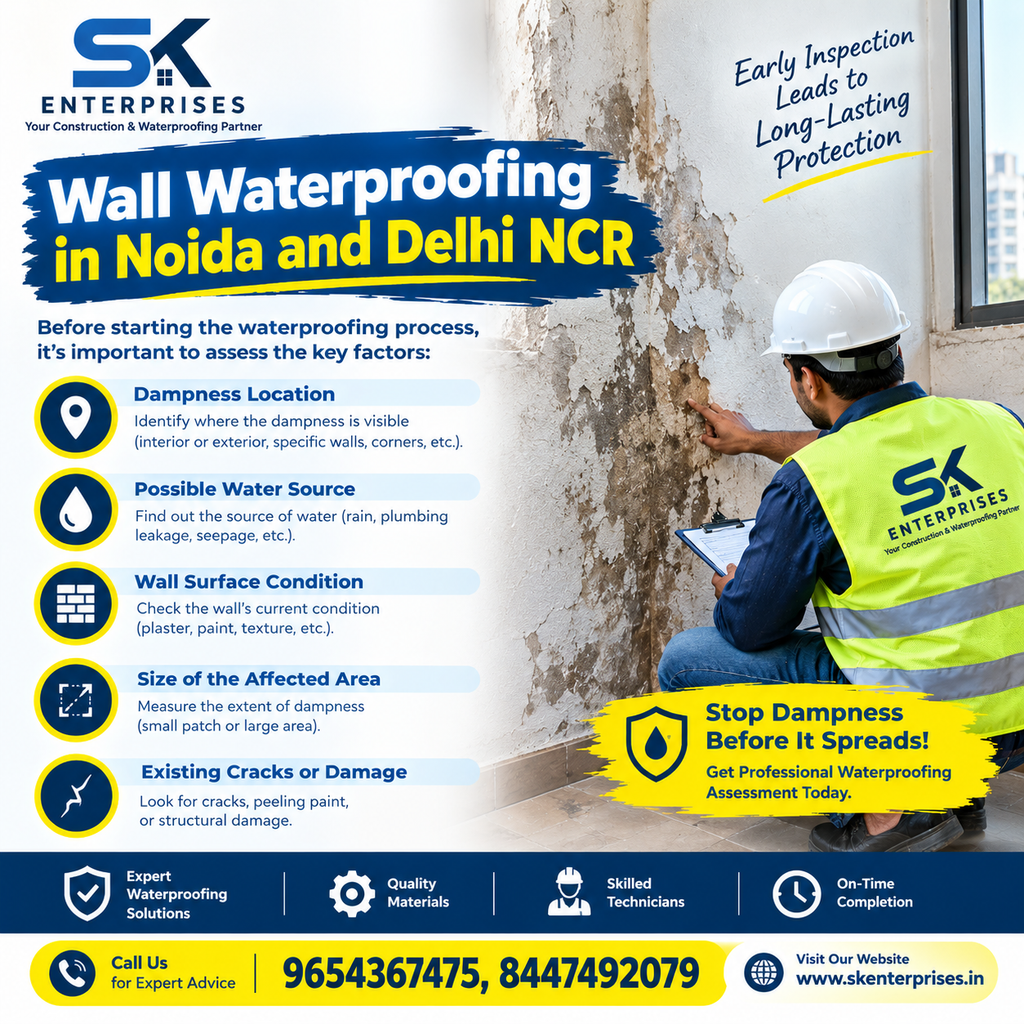 Wall Waterproofing in Noida and Delhi NCR