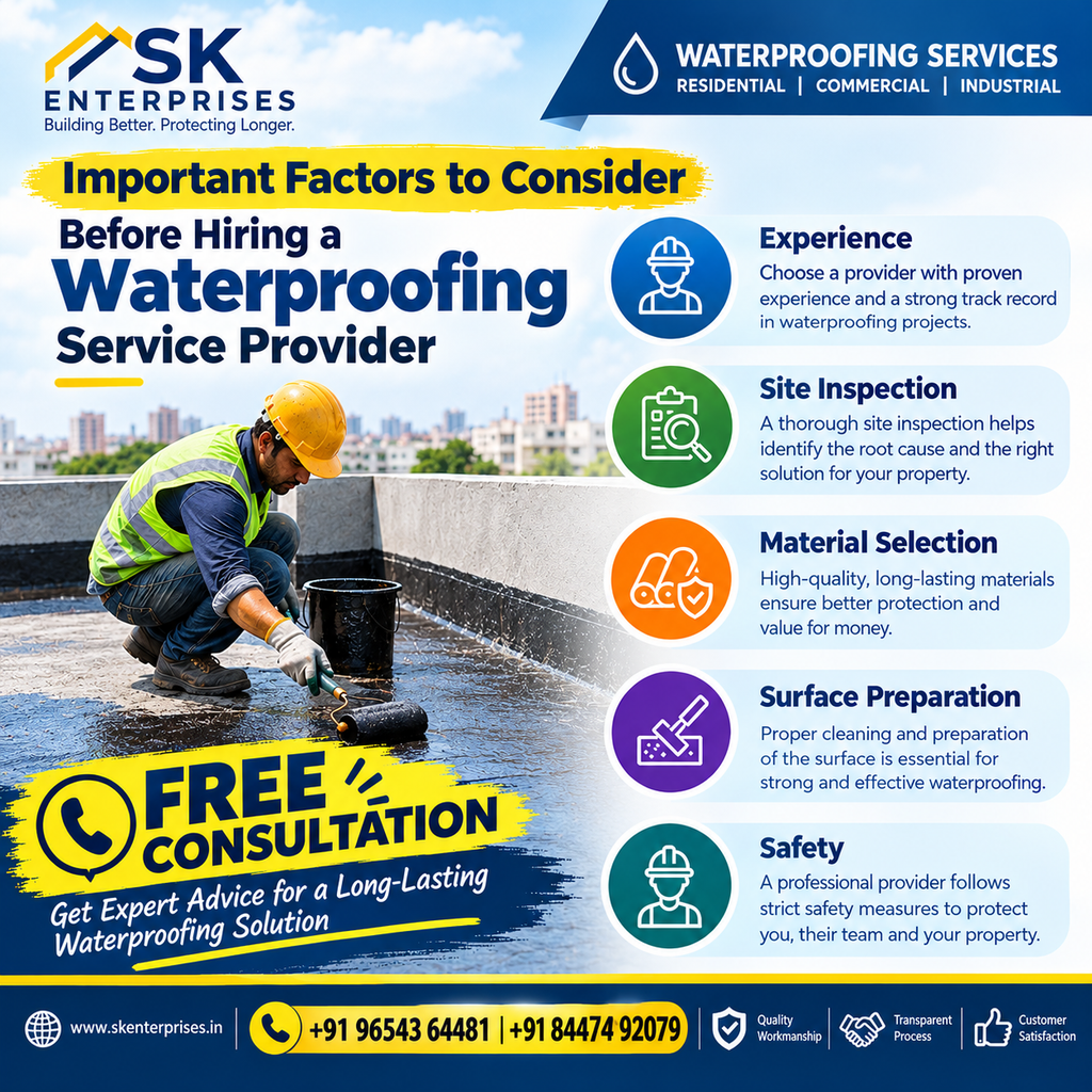 Important Factors to Consider Before Hiring a Waterproofing Service Provider